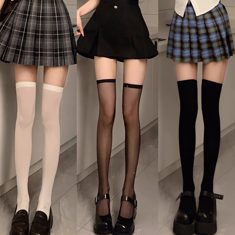 Knee High Sock Women - เซ็กซี่ ยั่วยวน ถุงน่อง ถุงเท้ายาวเหนือเข่าสำหรับผู้หญิงและเด็กผู้หญิง ถุงเท้ายาวถึงต้นขาสไตล์โลลิต้า