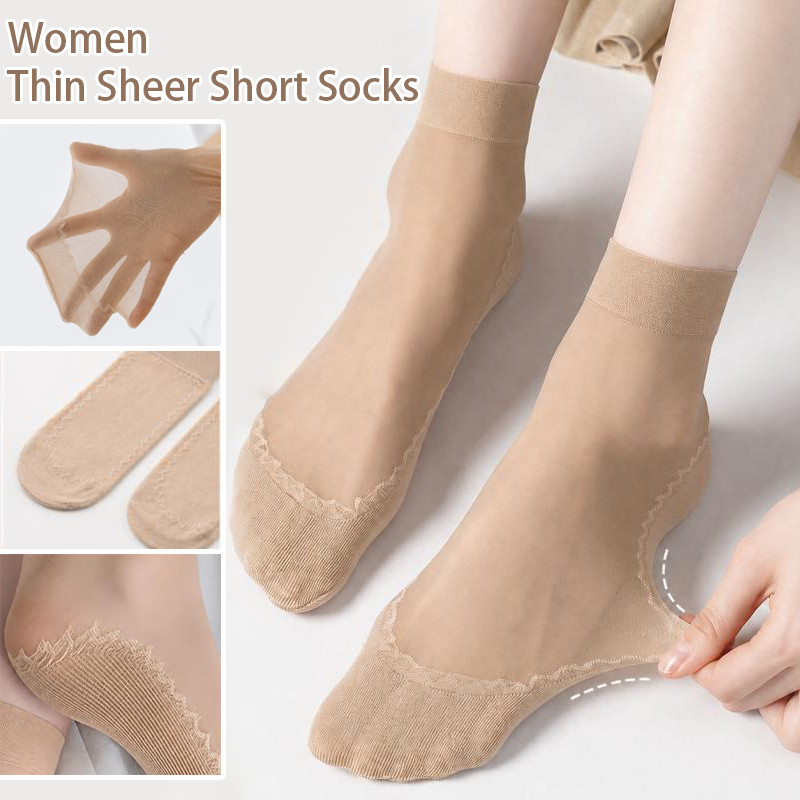 ถุงเท้าข้อเท้าแบบใสพิเศษ 10 คู - Invisibility Sock Loafer บทวิจารณ์และราคา