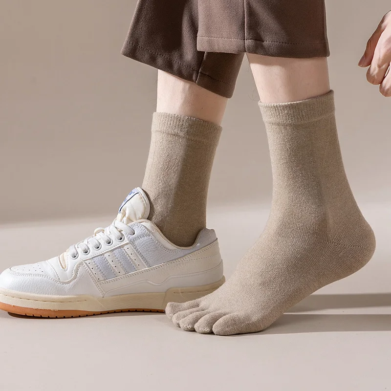 ถุงเท้าขนสัตว์ห้านิ้วแบบสั้น ห - Thermal Sock Winter บทวิจารณ์และราคา