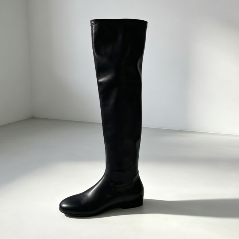 รองเท้าบูทหนังเทียมสีน้ำตาลแบบ - Boot Sock Slouchy บทวิจารณ์และราคา