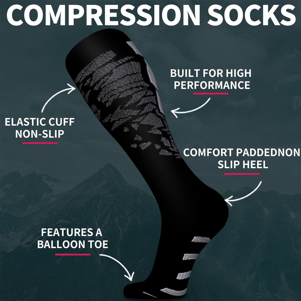 ถุงเท้ารัดกล้ามเนื้อ 1 คู่ สำห - Compression Sock Medical บทวิจารณ์และราคา