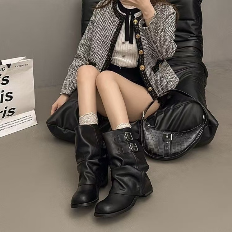 รองเท้าบูทผู้หญิงสีดำทรงหลวมระ - Boot Sock Slouchy บทวิจารณ์และราคา