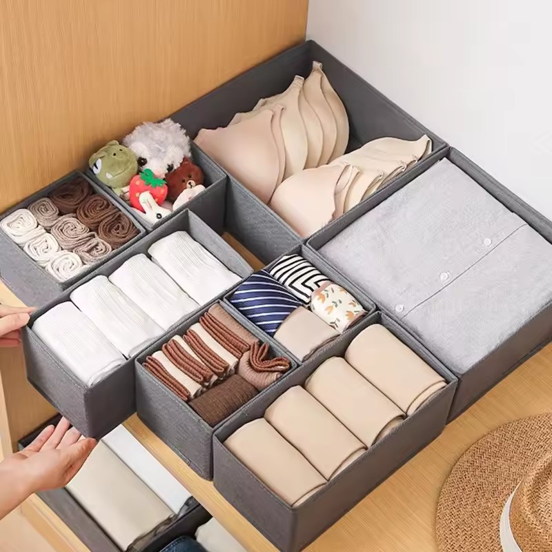 กล่องเก็บของผ้า 3 ชิ้น สำหรับจ - Sock Organizer Tray บทวิจารณ์และราคา