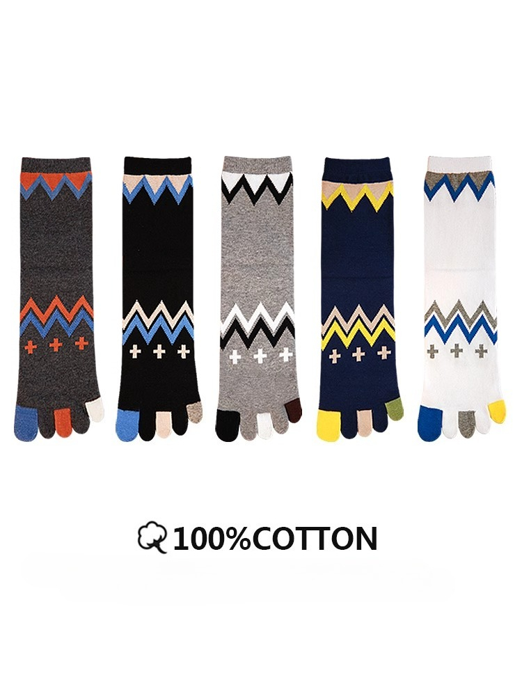 ถุงเท้าผ้าฝ้ายแท้ 5 คู่ สี่ฤดู - Toe Sock Split บทวิจารณ์และราคา