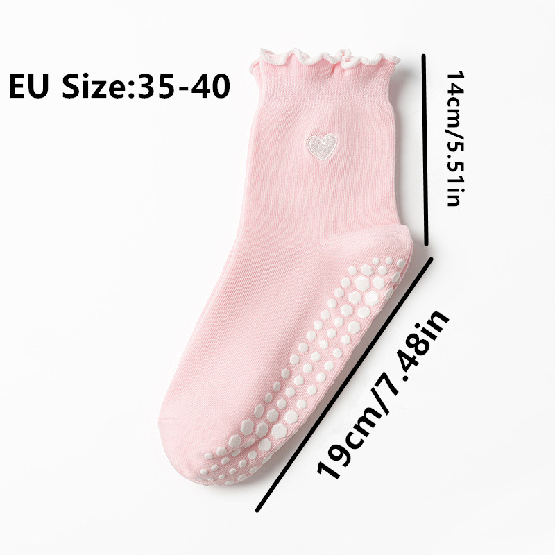 ถุงเท้าโยคะลายหัวใจสำหรับผู้หญ - No Show Sock Women บทวิจารณ์และราคา