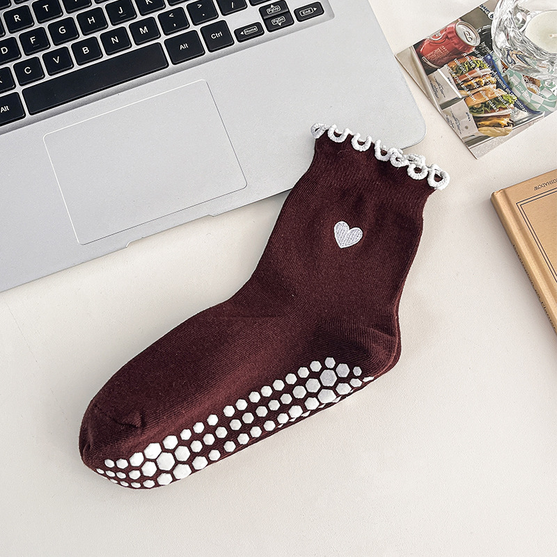 ถุงเท้าโยคะลายหัวใจสำหรับผู้หญ - No Show Sock Women บทวิจารณ์และราคา