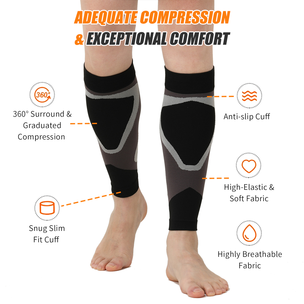 ปลอกรัดน่อง 1 คู่ สำหรับผู้ชาย - Compression Sleeve Calf บทวิจารณ์และราคา